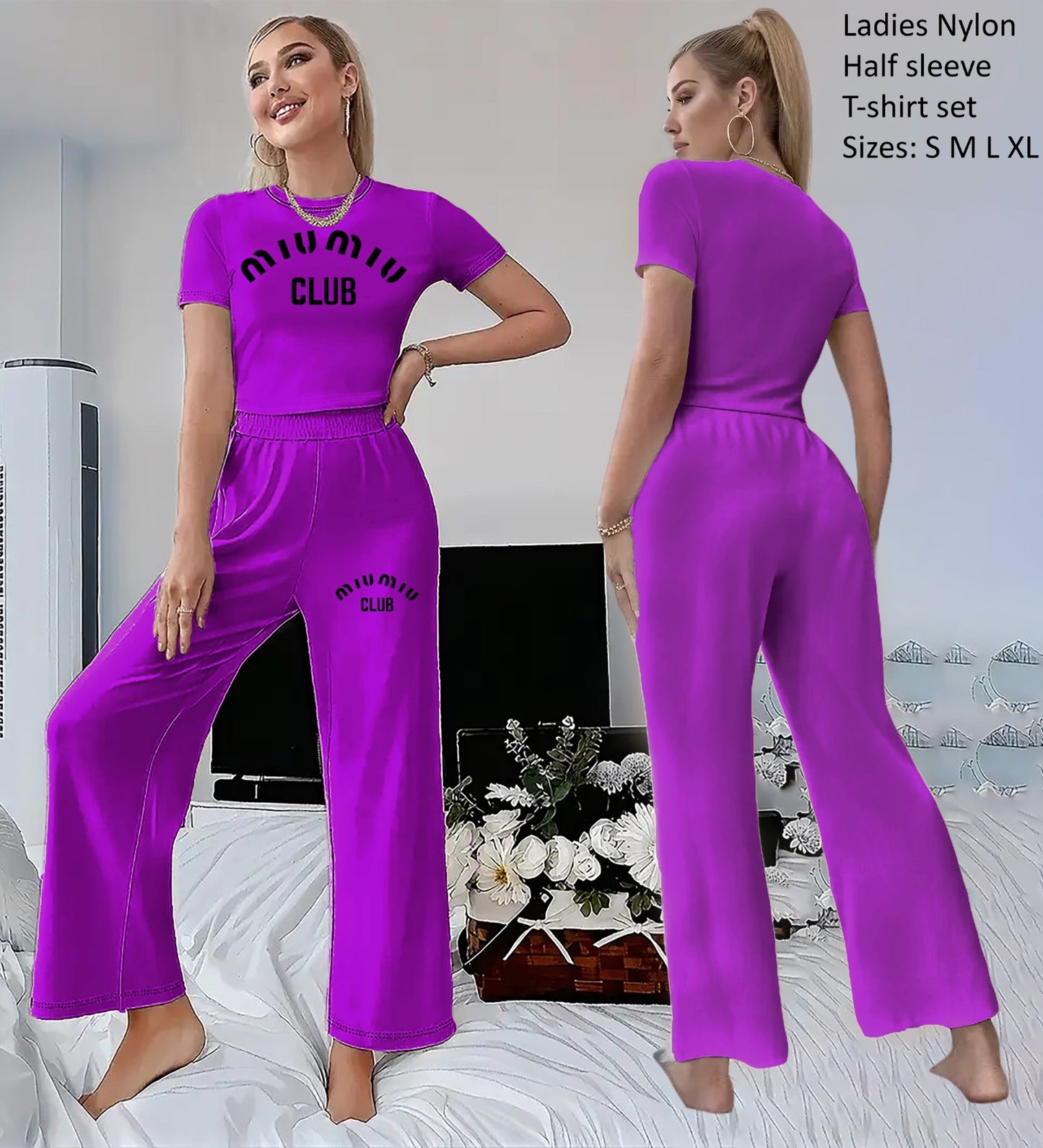 Ladies Night Wear 2 Pieces Sets