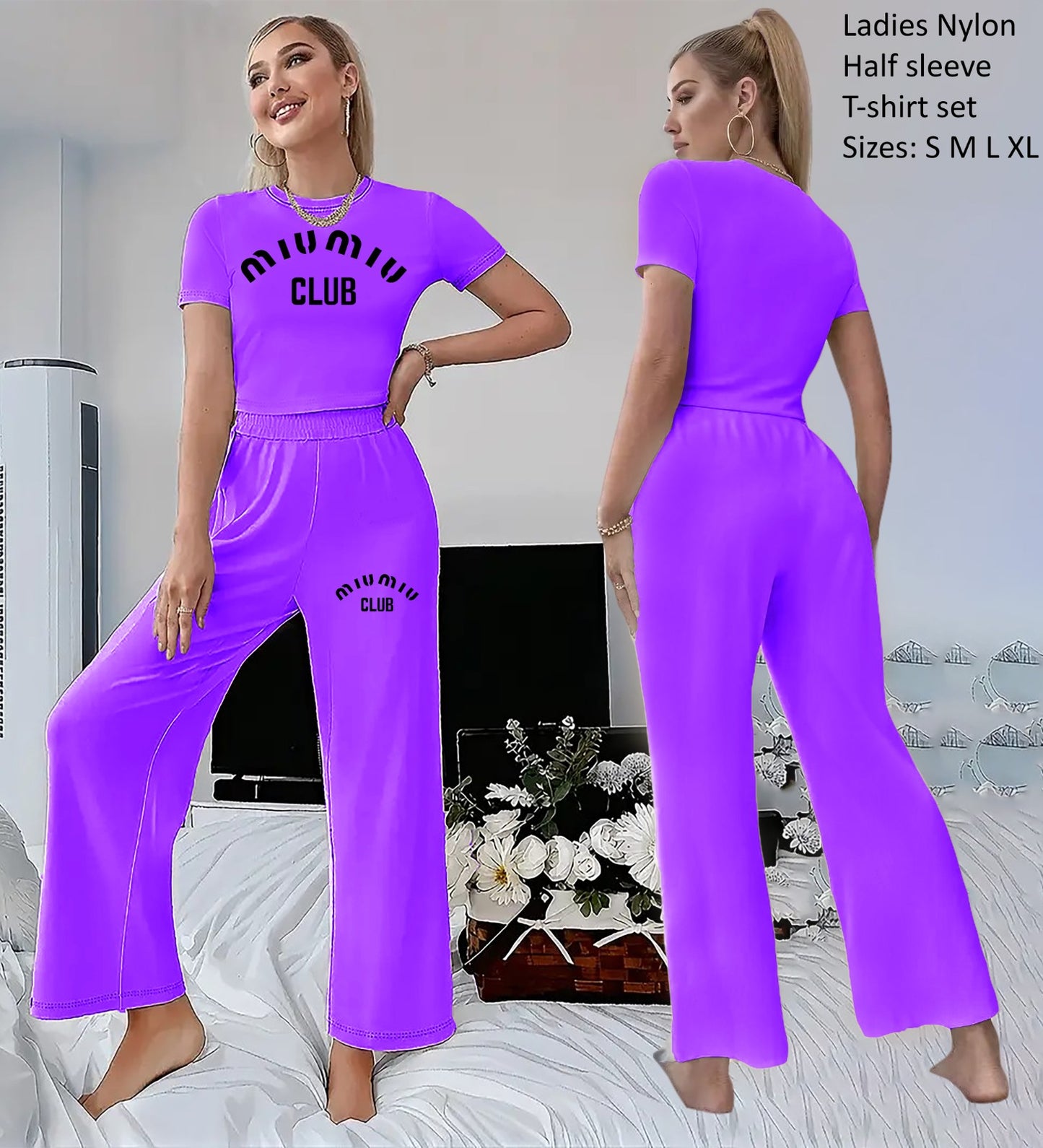 Ladies Night Wear 2 Pieces Sets