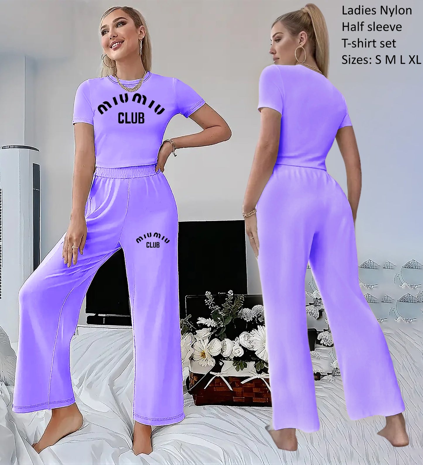 Ladies Night Wear 2 Pieces Sets