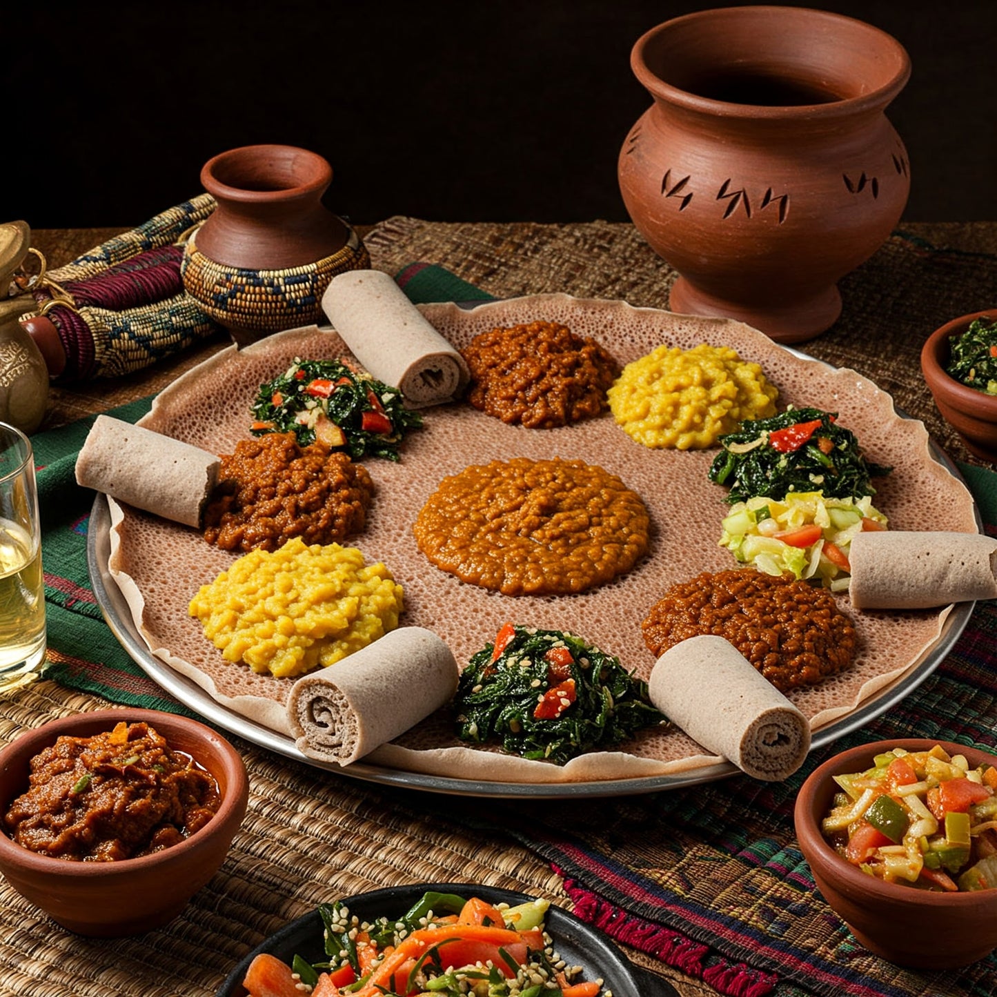 እንጀራ - Enjera – Ethiopian Traditional Flatbread